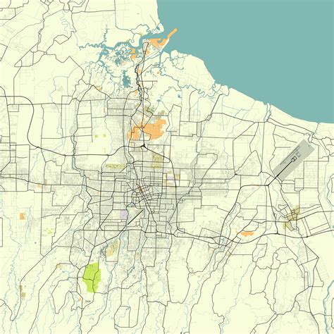 Map of Medan, Medan City, North Sumatra, Indonesia 29093983 Vector Art at Vecteezy