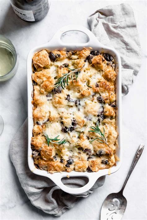 Rosemary Olive Savory Bread Pudding - Broma Bakery