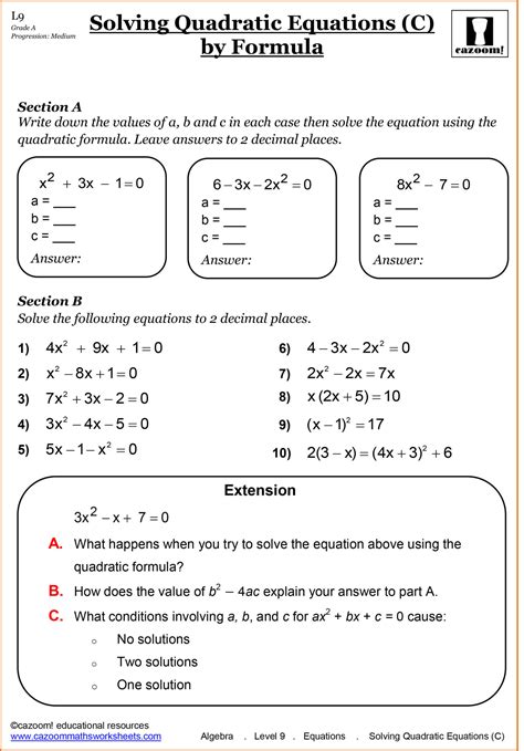 11th Grade Math Worksheets - Free Printable