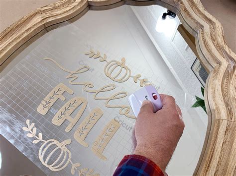 DIY Fall Mirror with Removable Vinyl - The Home Depot