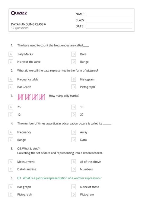50+ Pictographs worksheets for 7th Class on Quizizz | Free & Printable