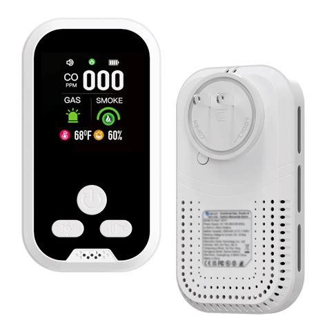 IQYEF 5-in-1 Carbon Monoxide Detectors,Natural Gas Leak Detector & Smoke and Carbon Monoxide ...