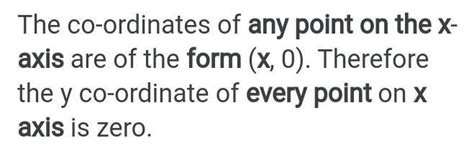 Any point on the X-axis is of the form - Brainly.in