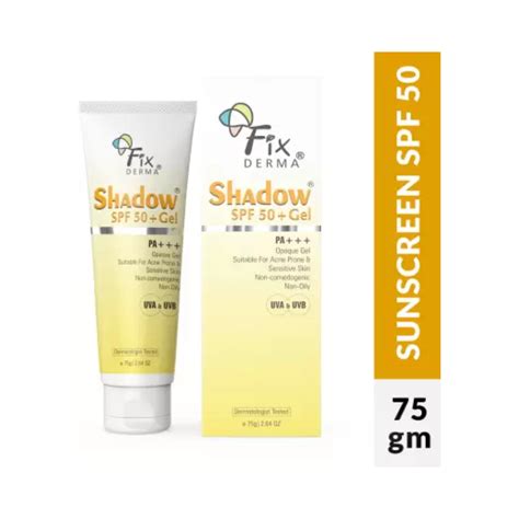 Fix derma shadow spf 50 + Gel suitable for acne prone & sensitive skin