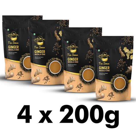 TEA SENSE Ginger Masala Chai- Great for Boosting Immunity – Tea Sense ...