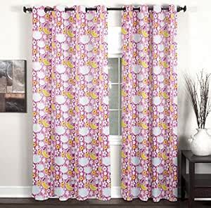 Buy J-Décor Multicolour Digitel 3D Print Door Curtain (9Feet 2-Piece ...