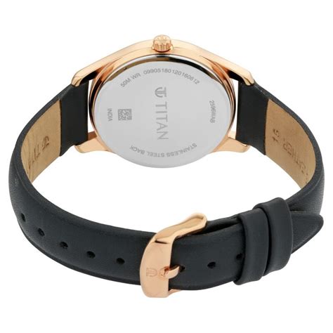 Buy Online Titan Quartz Analog Grey Dial Leather Strap Watch for Women ...