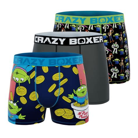 Buy CRAZYBOXER Toy Story Characters 3-Pack Adult Mens Boxer Briefs ...