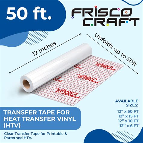 Frisco Craft Heat Transfer Vinyl Tape 100 x 30 Feet Iron On ...