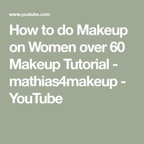 Image result for Makeup Tutorial for Over 60