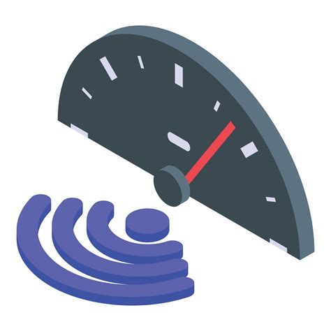 Wifi test internet speed icon, isometric style 15689833 Vector Art at Vecteezy