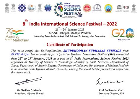 Departmental Student Achievements of Electronics and Telecommunication ...