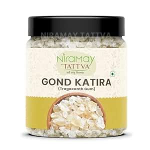 Niramay Tattva Gond Katira, 300g | Almond Gum Badam Pisin, Tragacanth ...