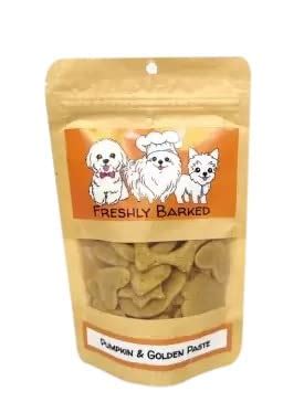 Buy Freshly Barked Pumpkin & Golden Paste Dog Treats, Dog Biscuits 100g ...