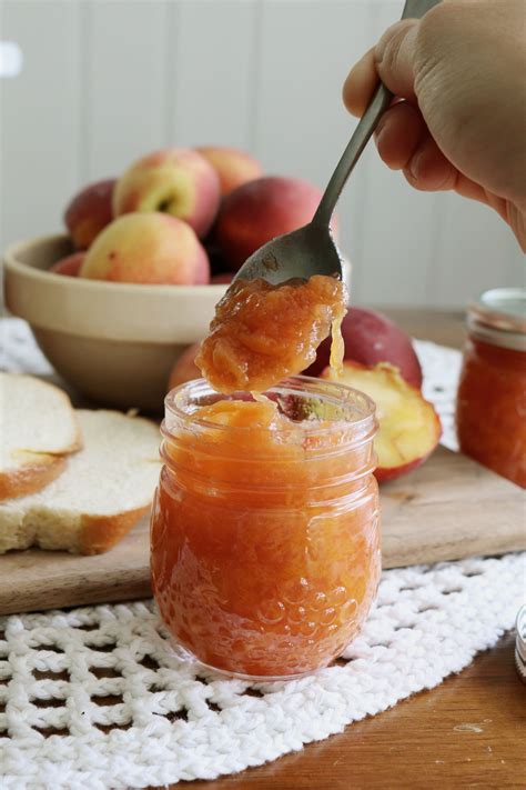 Canned Peach Low-Sugar Jam with Ball® Canning — Under A Tin Roof™ | Jam ...