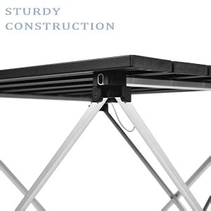 Dhadh Ultralight Compact Camping Alu. Folding Table with Carry Bag ...