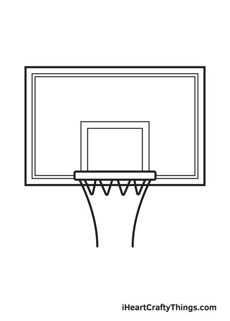 Basketball Hoop Line Drawing 的图像结果