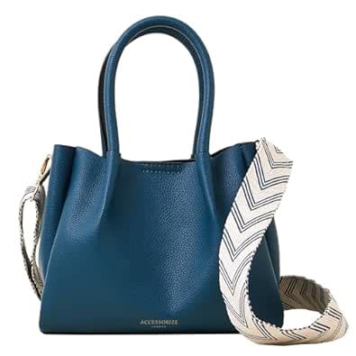 Buy Accessorize London Women's Blue Soft handbag with Adjustable Strap ...