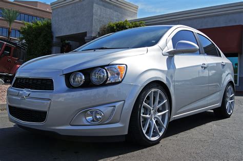 2014 Chevrolet Sonic LT Silver | 225/40R18 Toyo Extensa | 18x8 Niche Targa | Eibach Leveling Kit ...