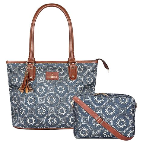 The Clownfish Combo of Percy Printed Handicraft Fabric Handbag for ...