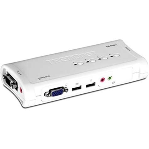 TRENDnet TK-409K 4-port USB-KVM-Umshaltersatz mit Audio | okluge