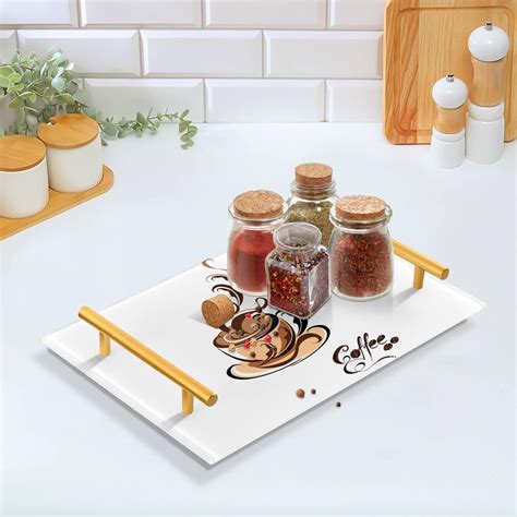 Buy Cup Coffee Bathroom Trays Vanity Tray Decorative Tray Perfume ...