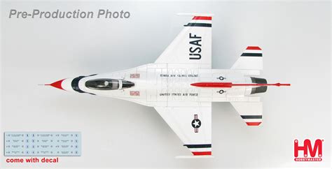 Lockheed F-16C Thunderbirds aircraft, 2010 comes with decals #2 - #6