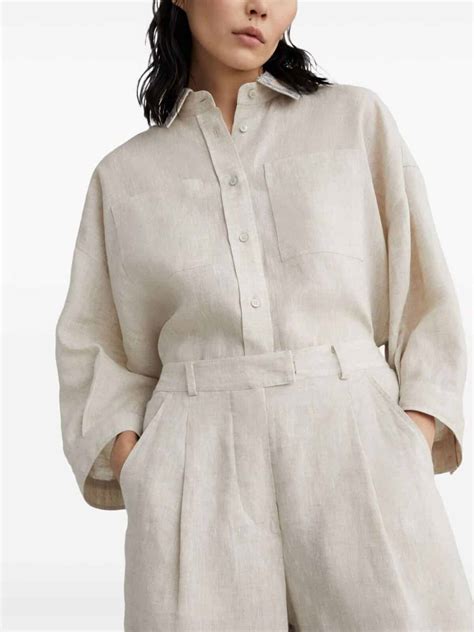 High-Waisted Linen Shorts – Oslo