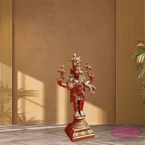 Panchalogam Sivan Standing With 4 Hands Statue – Sri Vignesh Store