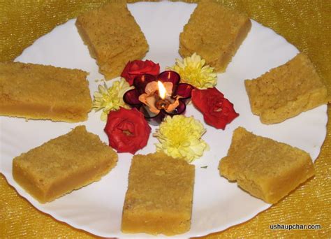 Usha Upchar » Mysore Pak recipe