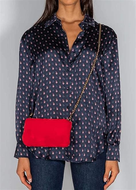 Get Faux Fur Detail Solid Clutch at ₹ 699 | LBB Shop