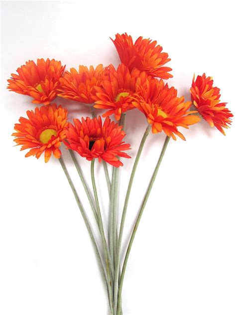 Buy Fourwalls Artificial Synthetic Single Gerbera Flower Stick (55 cm ...