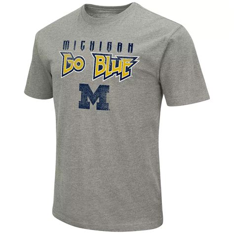 Men's Fanatics Michigan Wolverines Go Blue Yellow Text Graphic Tee