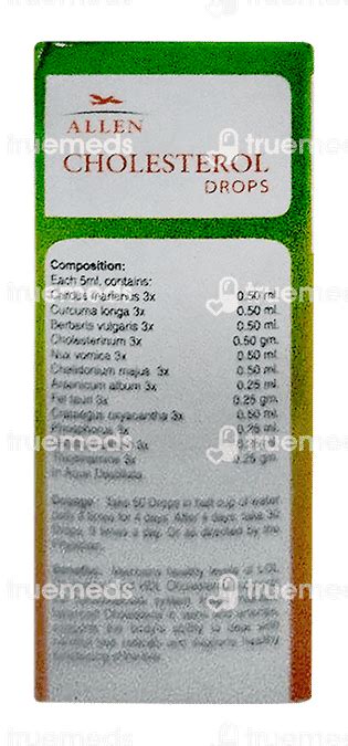 Allen A 89 Cholesterol Drop 30 Ml - Uses, Side Effects, Dosage, Price ...