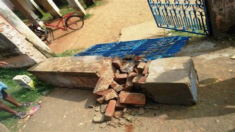 Girl student hurt after school gate collapses