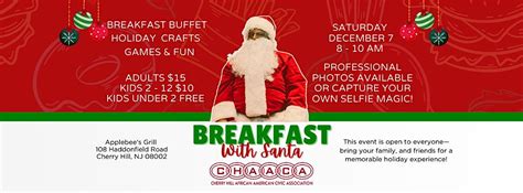 CHAACA Annual Breakfast with Santa, Applebee's Grill + Bar, Cherry Hill ...