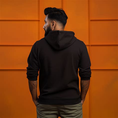 Solid Black Hoodies for Men – Prabhubhakti