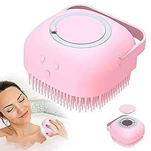 Silicon Bath Brush For Hair, Scalp & Body| Bath Scrubber With Soap ...