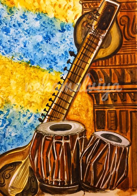 Image result for Musical Instruments Painting