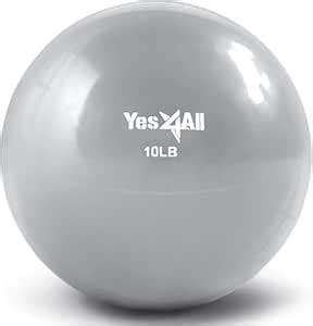 Buy Yes4All Soft Weighted Toning Ball/Medicine Ball & Exercise Pilates ...