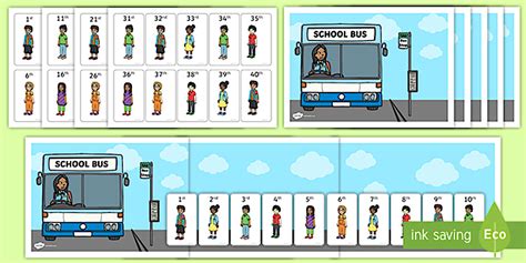Bus Stop Ordinal Number Queue Activity