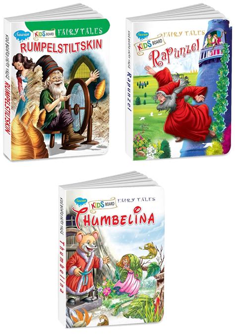 Buy Sawan Set of 3 Books, Kids Board Fairy Tales (Rumpelstiltskin ...