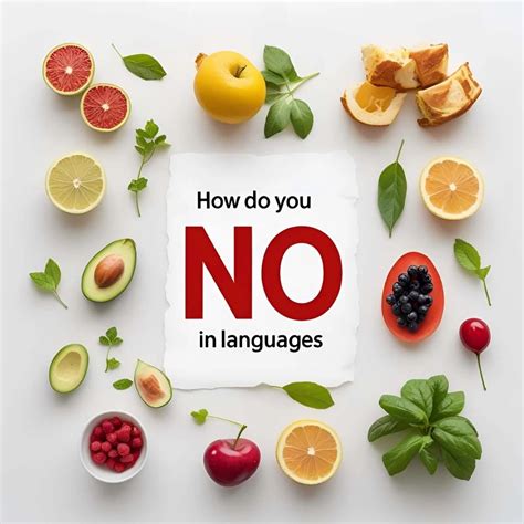 No in Different Languages: A Global Expression of Refusal