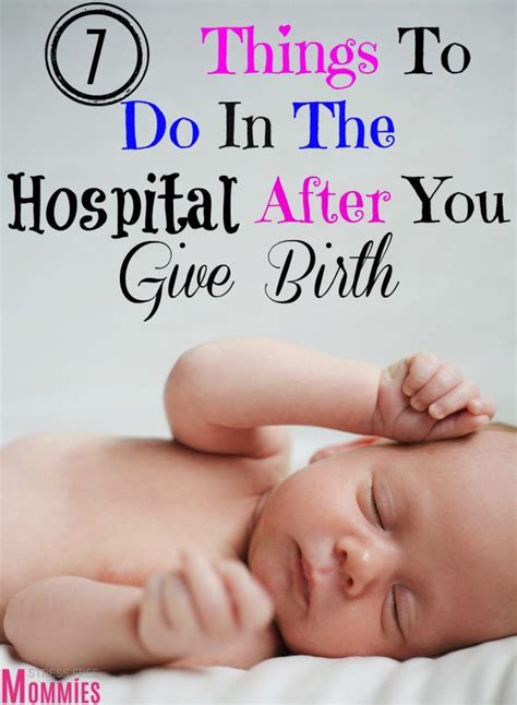 7 things to do in the hospital after you give birth | Baby supplies ...