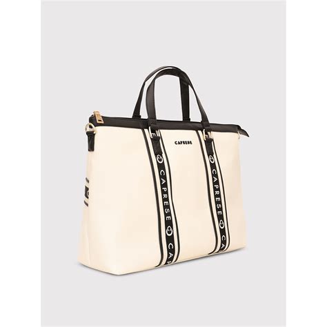 Buy Caprese Trinity Office Tote Bag - Cream (L) Online