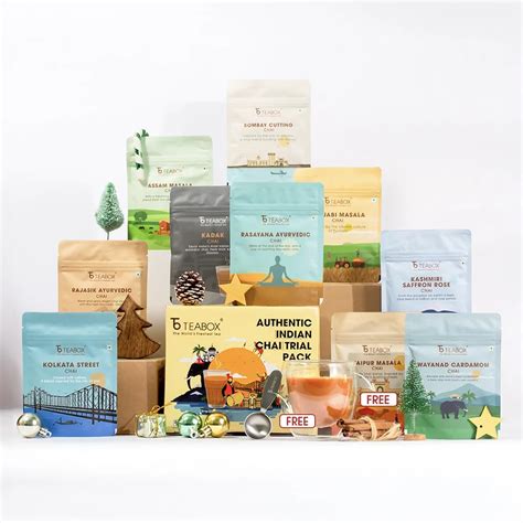 Teabox Premium Authentic Indian Spiced Chai Tea Trial Pack