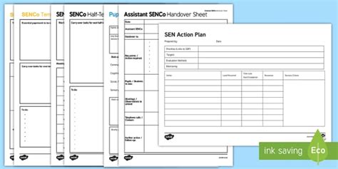 SEN Action Plan Template Childcare Pack - F-2 (teacher made)