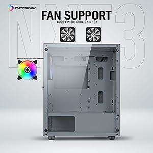 Amazon.in: Buy CHIPTRONEX SILENT NXT3 WHITE Mid Tower Gaming case with ...