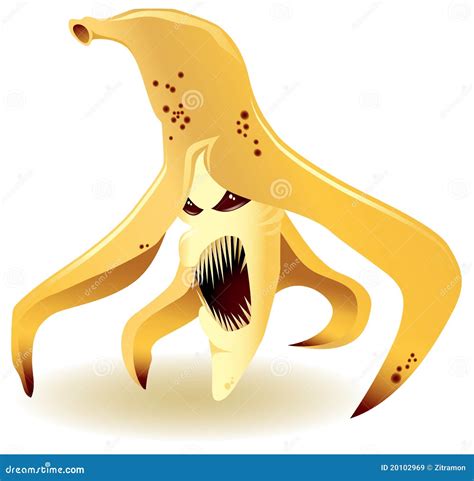 Genetically Modified Banana Stock Vector - Illustration of mascot ...
