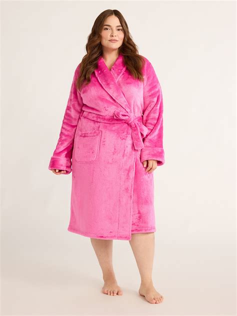 Joyspun women's Plush Robe - Minky Material - Sizes S-3X - Walmart.com